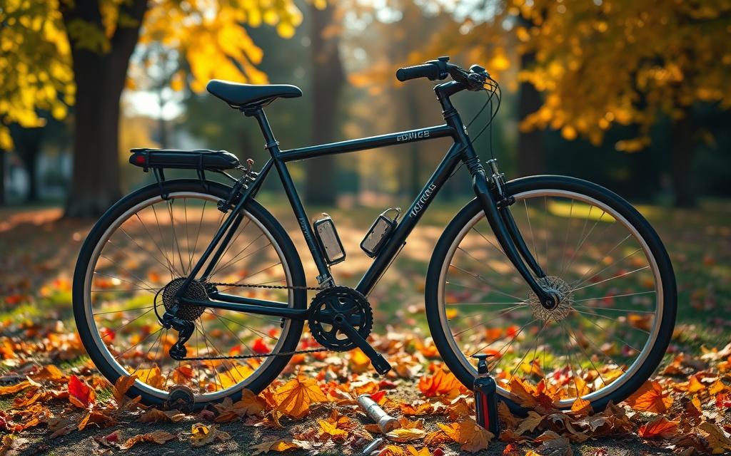 Fahrradpflege im Herbst