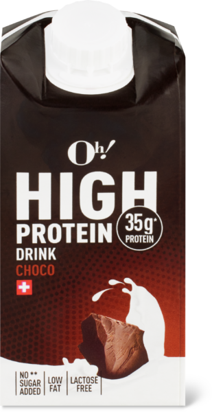 High-Protein-Schokoladendrink von Migros mit 35 Gramm Protein