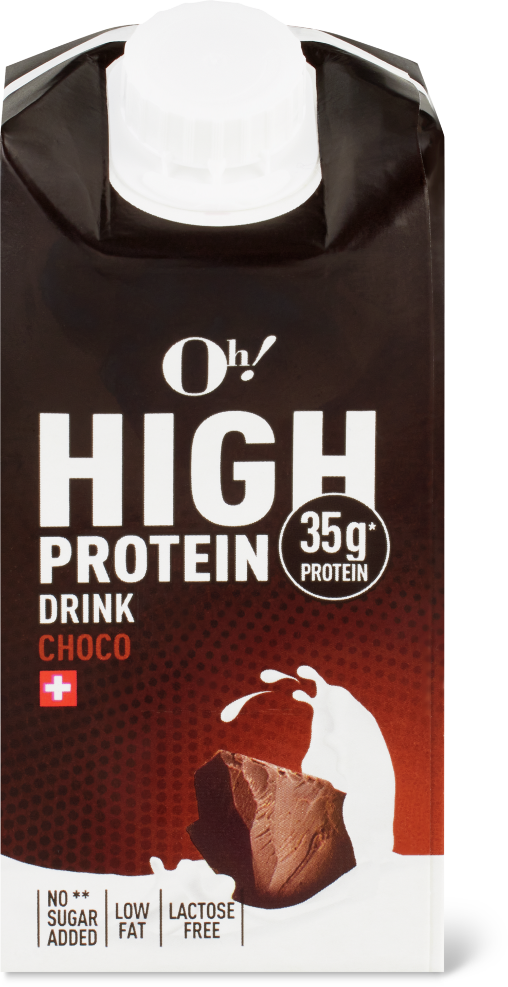 High-Protein-Schokoladendrink von Migros mit 35 Gramm Protein